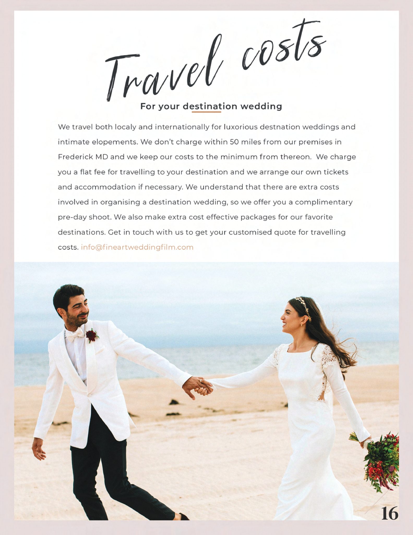 , Wedding videography pricing guide